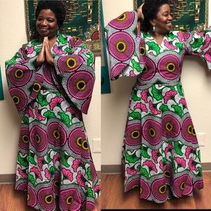 African Wrap Dress